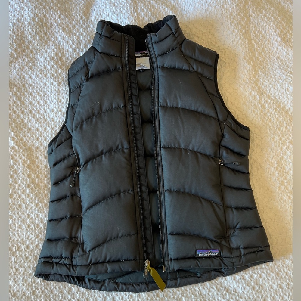 Patagonia High Fill Puffer Vest, Black, Size S